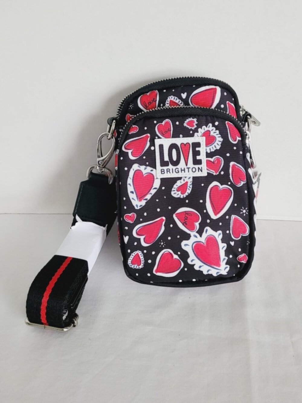 BRIGHTON | Hearts A Flutter utility bag.